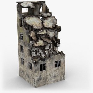 ruined building 3D model