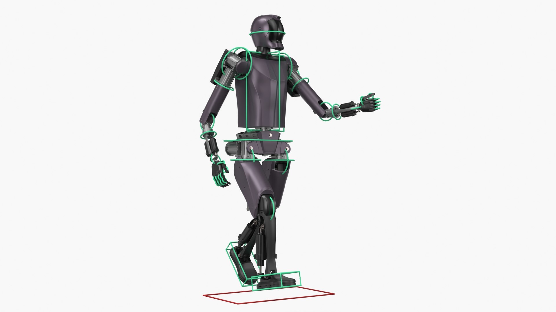 Automation Biped Robot Purple Rigged 3D - TurboSquid 2505119