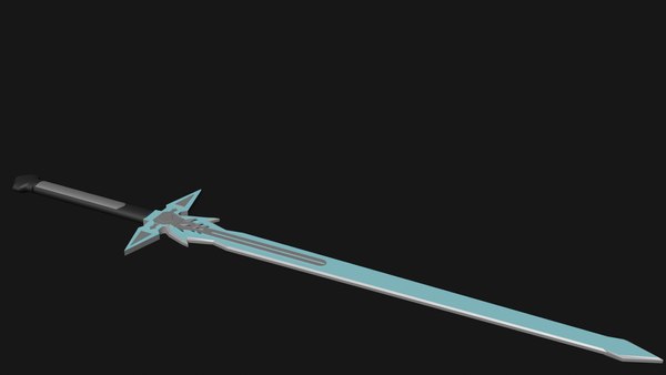 3D swords kirito style - TurboSquid 1691216