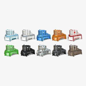 3D 10 SciFi Hospitals A Collection - Sci Fi Exterior Design