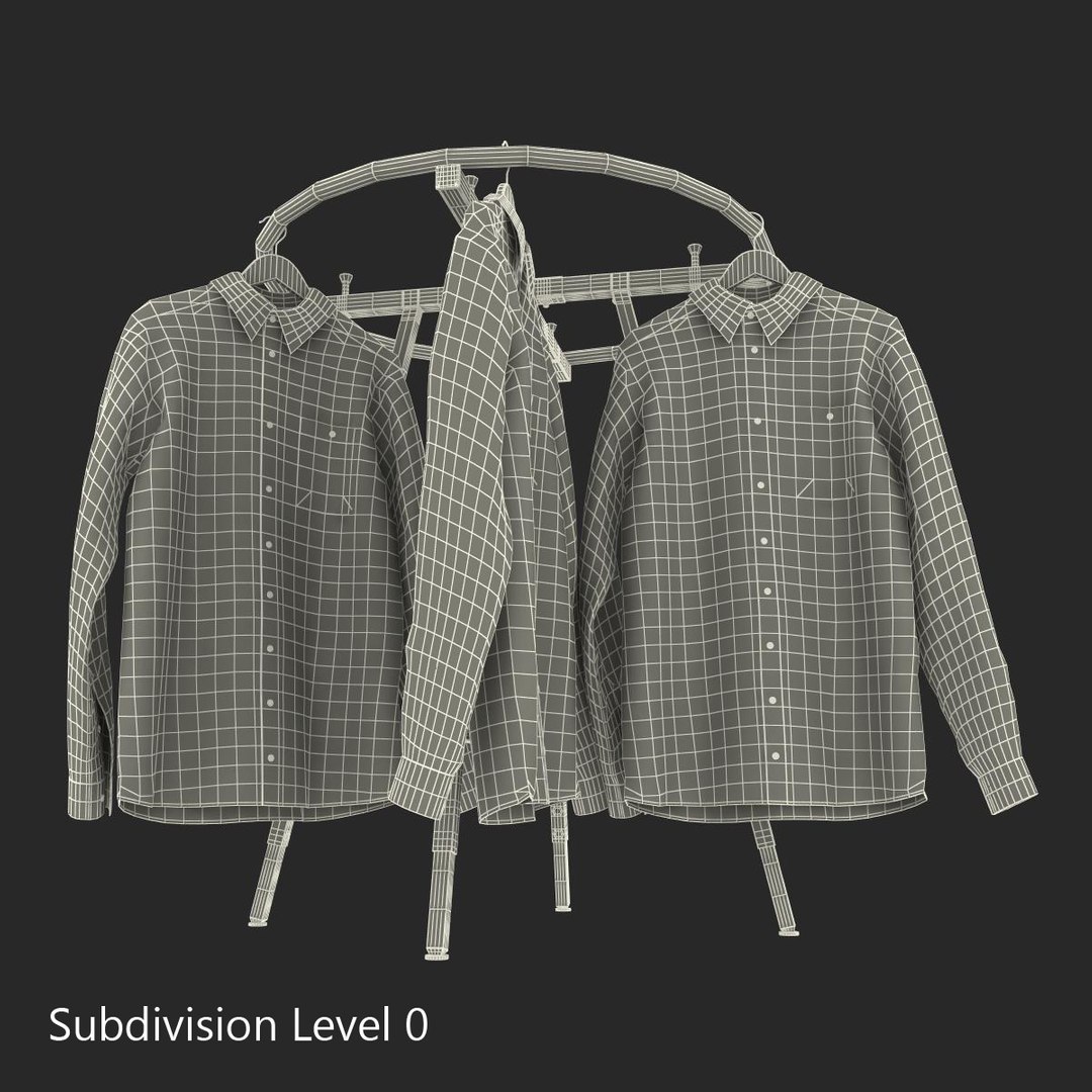clothing rack 4 3d c4d