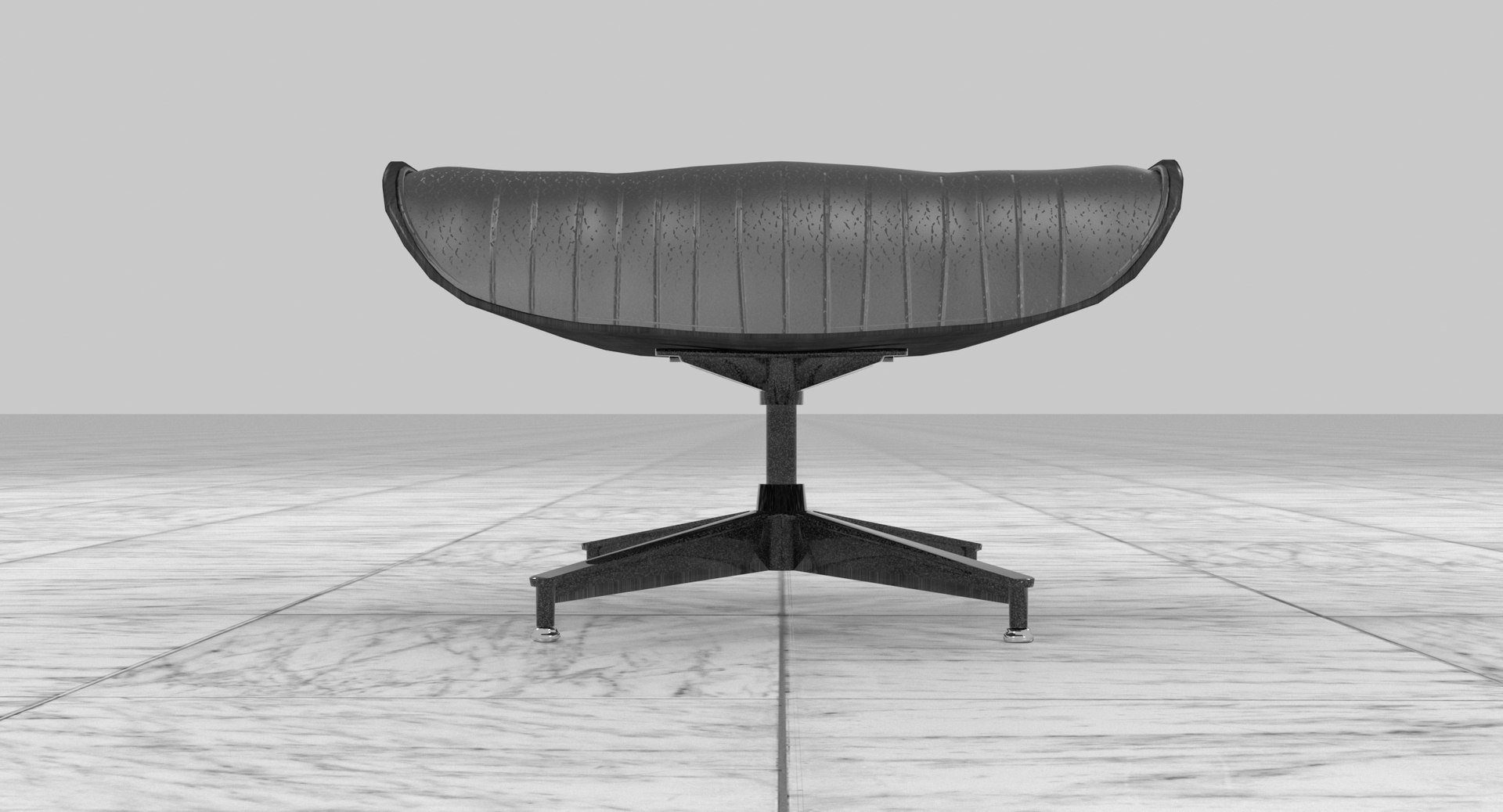 Eames Ottoman Mahogany Black Leather 3D Model TurboSquid 1702235   Eamesot1014 