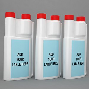 3d model container bottle