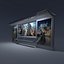 Modern Bus Shelter with materials and textures