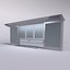 Modern Bus Shelter with materials and textures