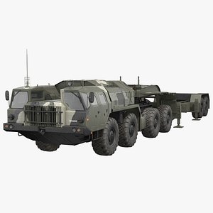 MAZ 74106 with Trailer Camouflage