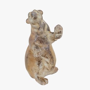 Stone Polar Bear Bookend