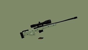 AWM Sniper Gun 3D model