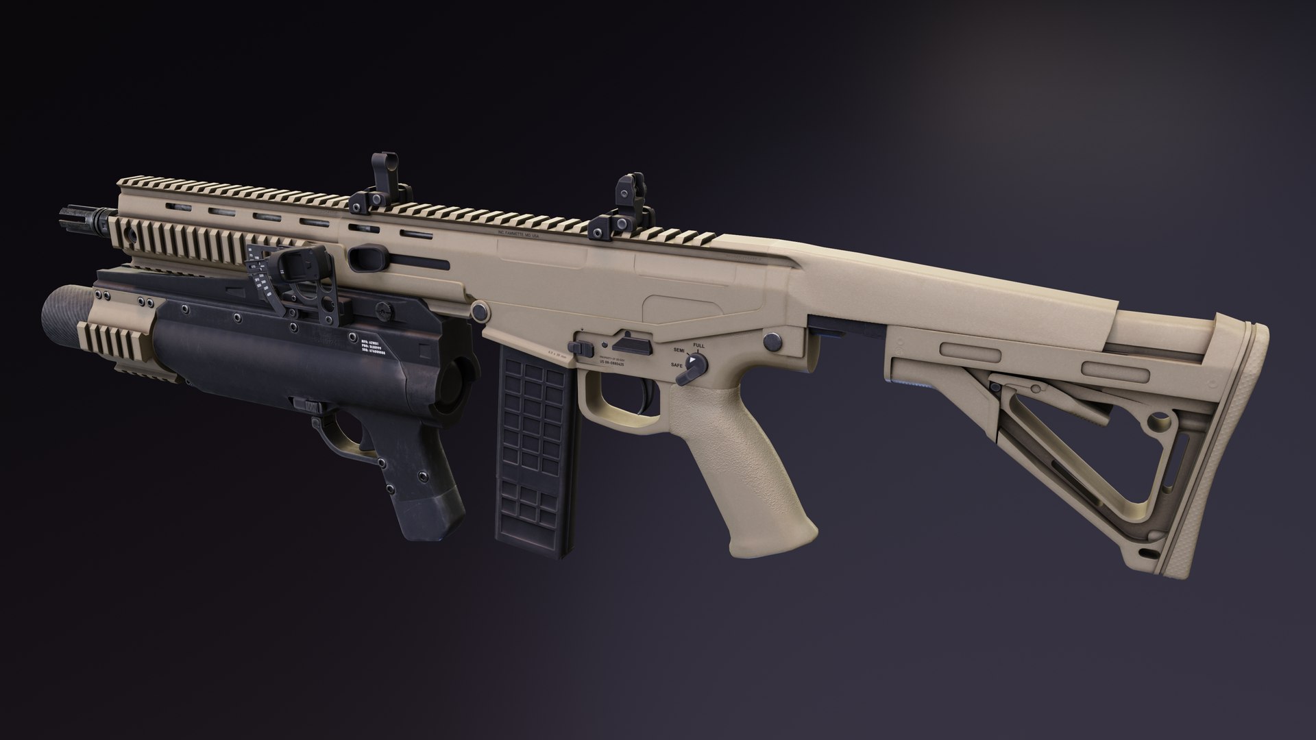 MX Rifles Series 3D Model - TurboSquid 2013537