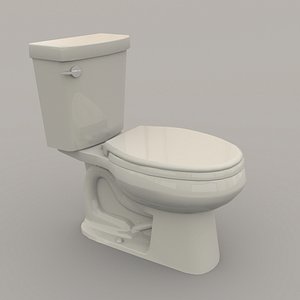 3D toilet polys unity