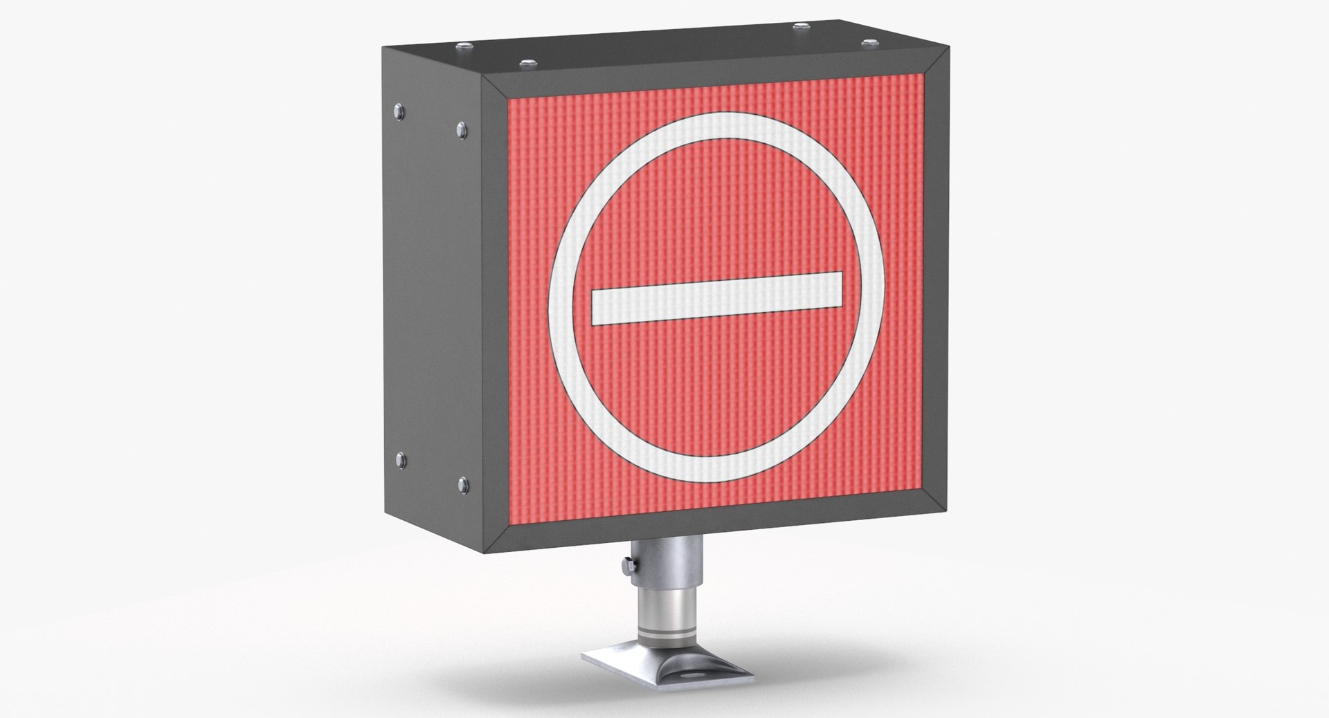 3D No Entry Sign Type 01 And Type 02 Clean And Dirty - TurboSquid 2175868
