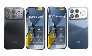 Xiaomi Poco F8 Ultra Black And Blue model