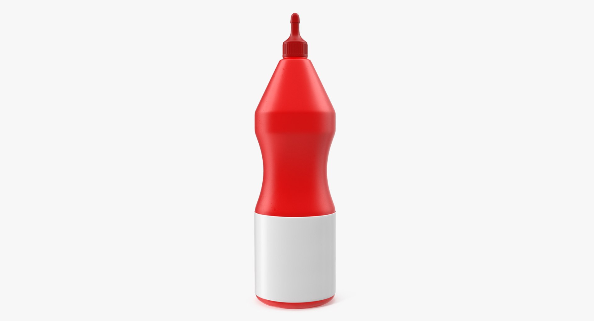 Ketchup Plastic Squeeze Bottle 3D Model 3D model preview