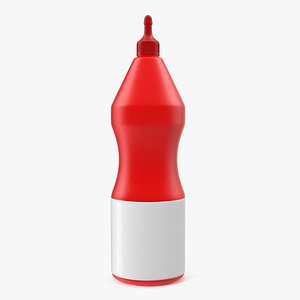 3D ketchup plastic squeeze bottle