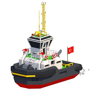 3D Cartoon TUGBOAT
