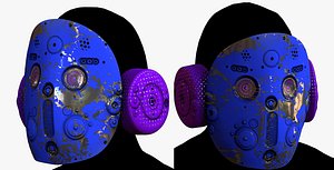 3D Gas mask respirator scifi mode model