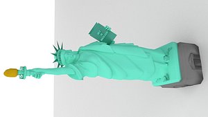 3d liberty statue model