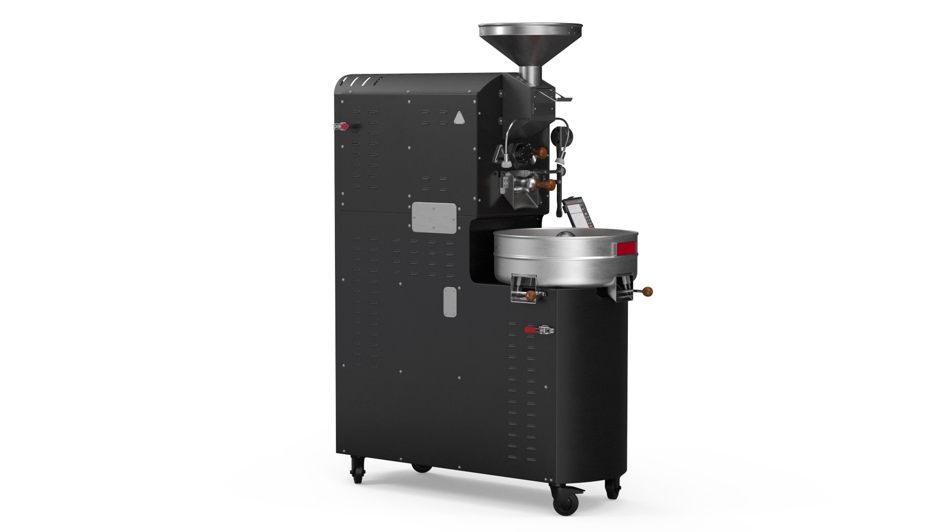 Coffee Roaster Machine Black 3D model preview
