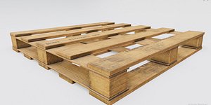 well modeled pallet with pbr textures