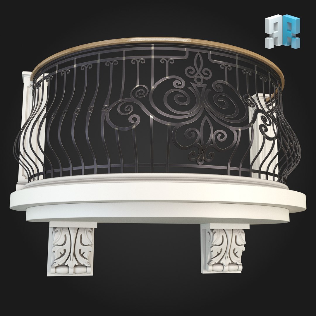 3d balcony model
