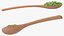Wooden Spoons with Seeds Collection 4 3D model