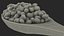 Wooden Spoons with Seeds Collection 4 3D model