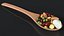 Wooden Spoons with Seeds Collection 4 3D model