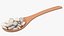 Wooden Spoons with Seeds Collection 4 3D model