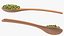 Wooden Spoons with Seeds Collection 4 3D model