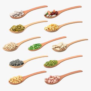 Wooden Spoons with Seeds Collection 4