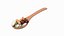 Wooden Spoons with Seeds Collection 4 3D model