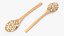 Wooden Spoons with Seeds Collection 4 3D model