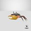 3d fiddler crab model