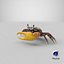 3d fiddler crab model