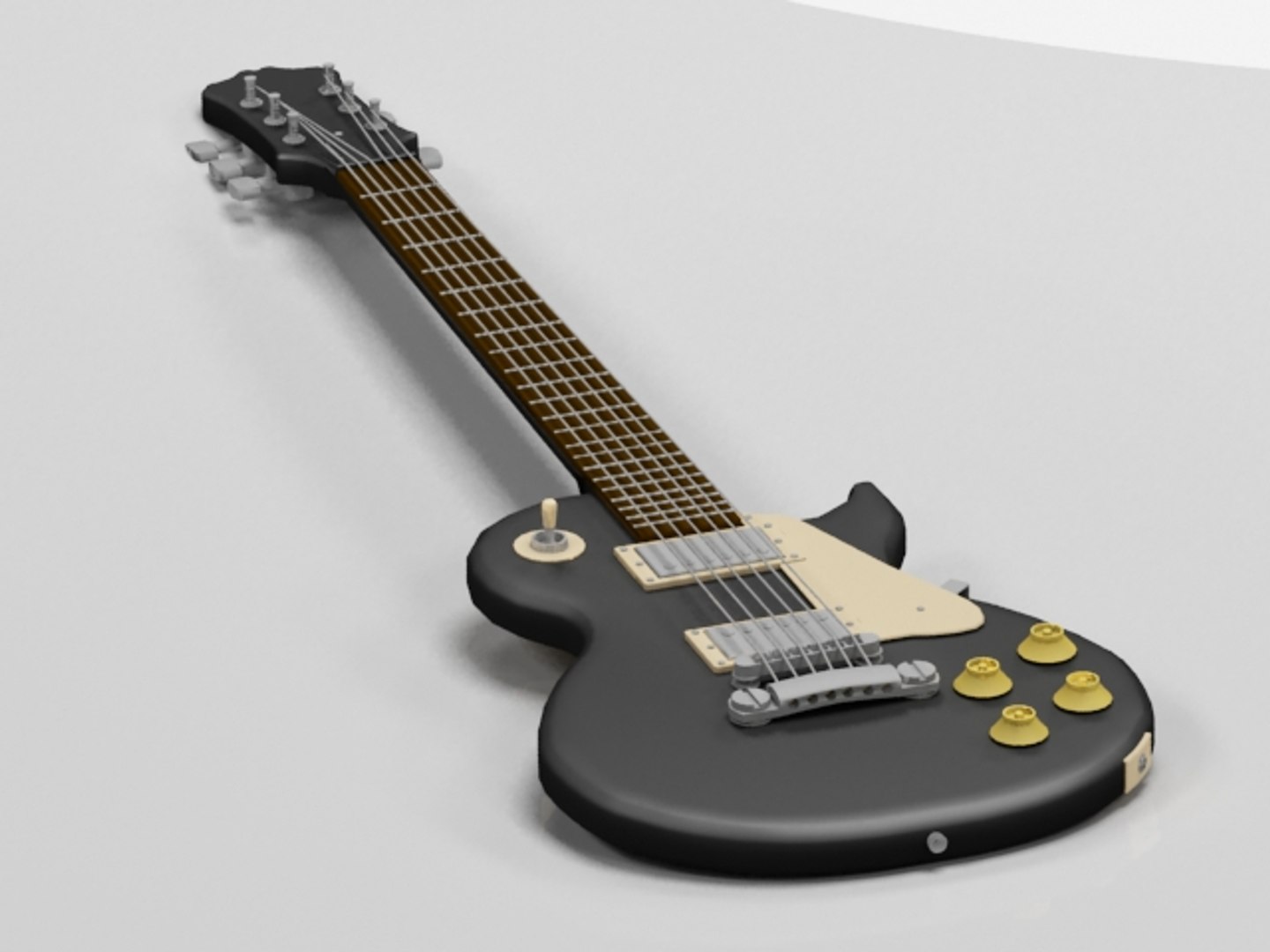 free epiphone lp-100 guitar 3d model