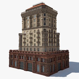 3D stalinist architecture model