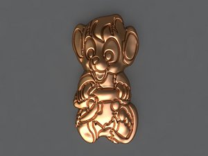 3D monkey mold hand model