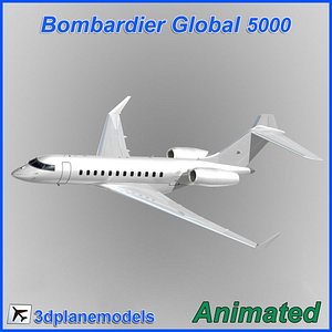 Bombardier Global 5000 Generic white