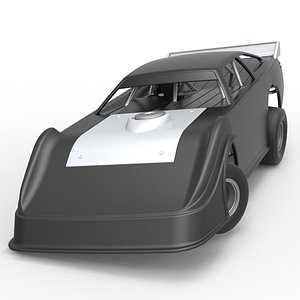 3D model Diecast Australian Super Sedan while turning Scale 1 to 25