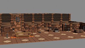 Dungeon Modular  Assets 3D model