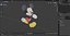 Disney Character Mickey Mouse Walking
