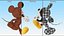 Disney Character Mickey Mouse Walking