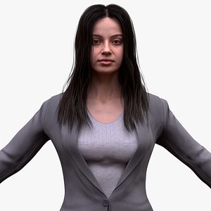 3D model Woman in Business Suit
