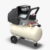 Portable Air Compressor 25L - Piston Direct Drive with Wheels