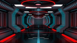 3D Sci Fi Corridor model
