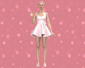 Barbie Dress 3D model