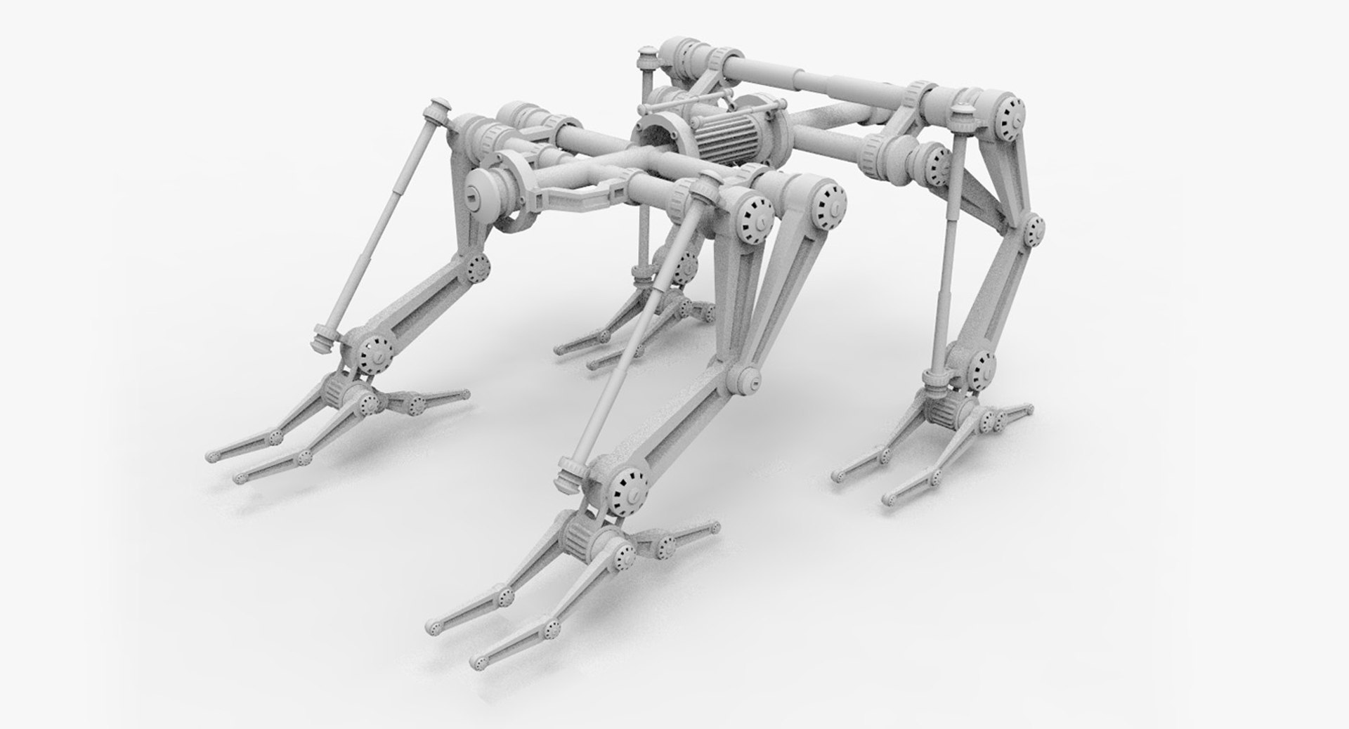 structural frame mech industrial 3ds