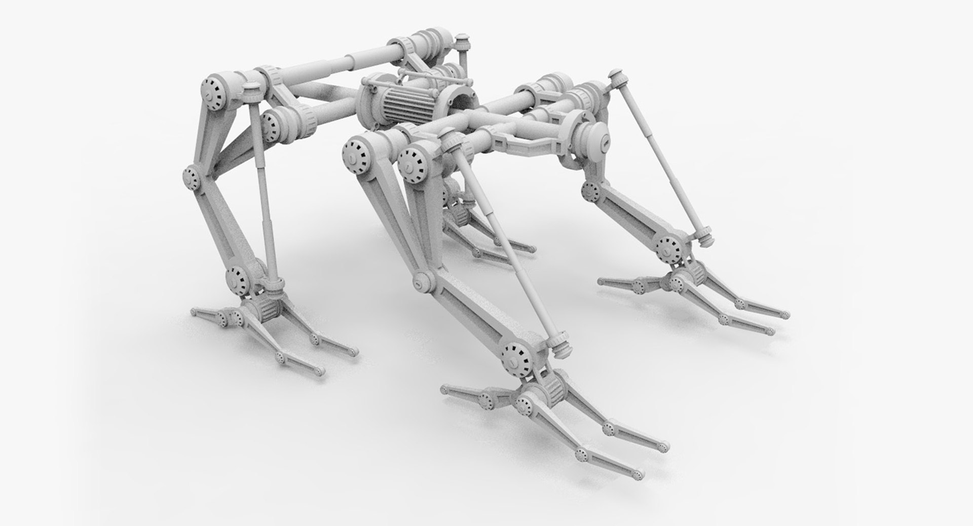 structural frame mech industrial 3ds