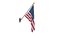 3D Wall Flag USA V2 model