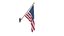 3D Wall Flag USA V2 model